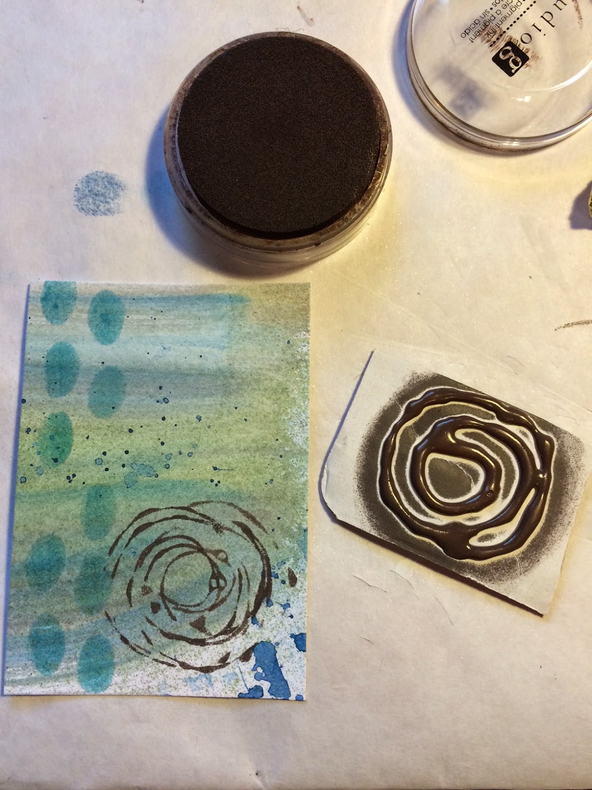 PaperTraders Art Hot Glue Gun Stamps Tutorial