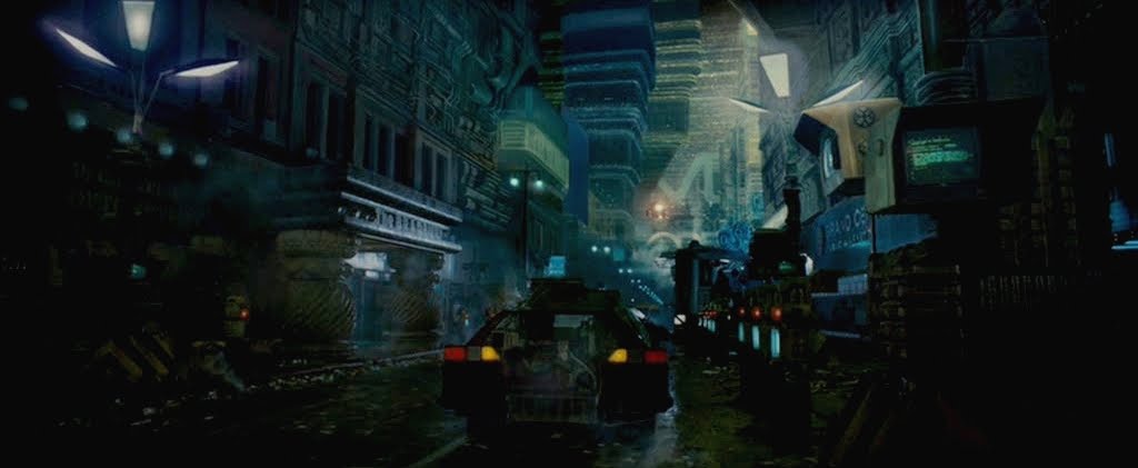 Una visión de una calle desierta en el Los Ángeles de Blade Runner