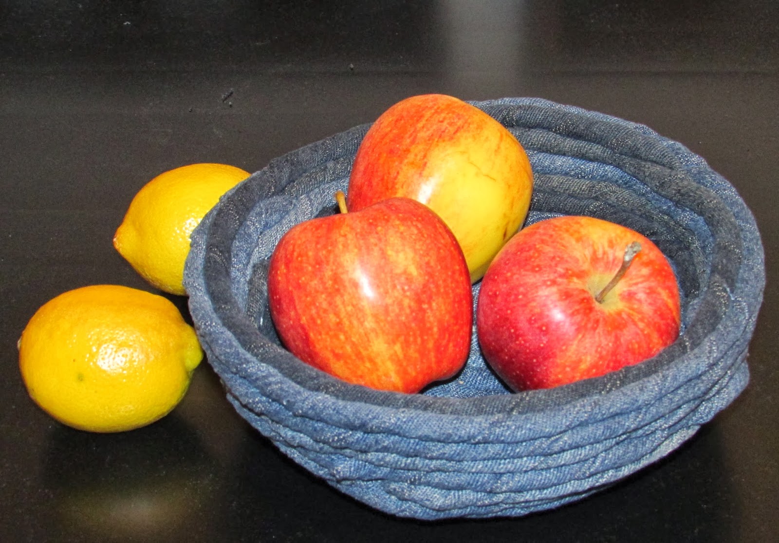 Making Everything Myself Unique Basket Made with Old Jeans