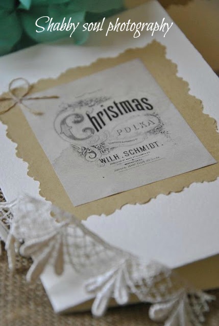 Auguri biglietto busta biglietti barbabook Shabby soul: Christmas Cards DIY - Together for Christmas
