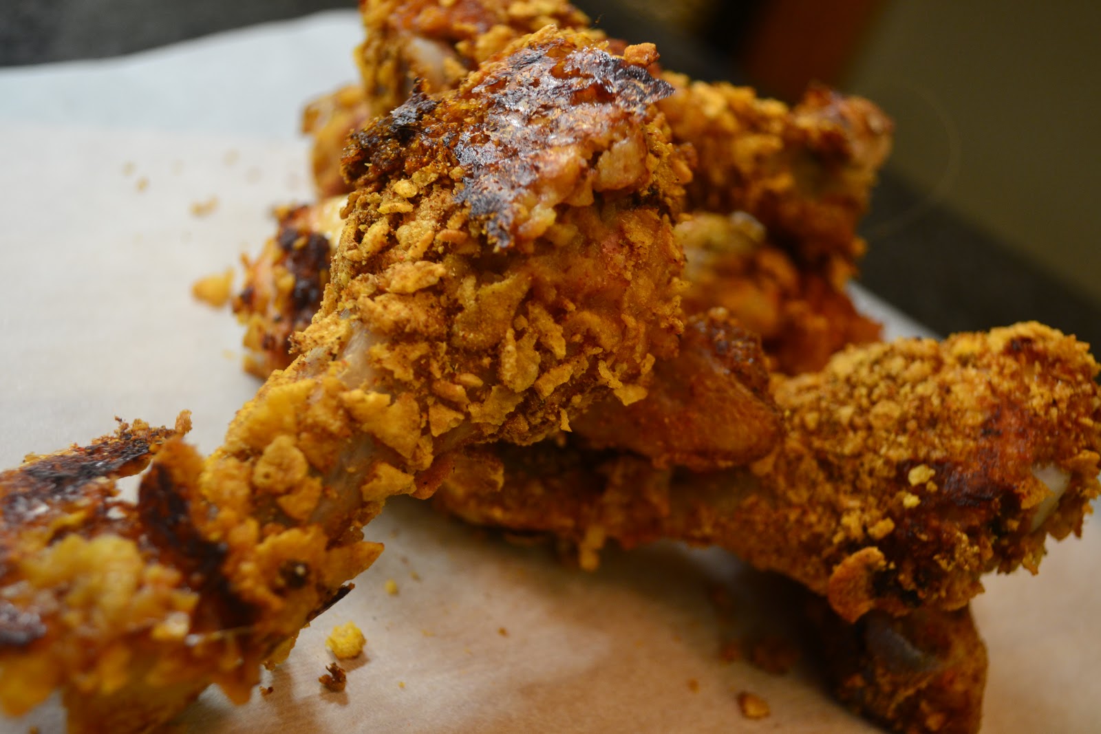 Bassonia Place Baken Chicken Drumsticks in a Spicy Cornflake Crumb