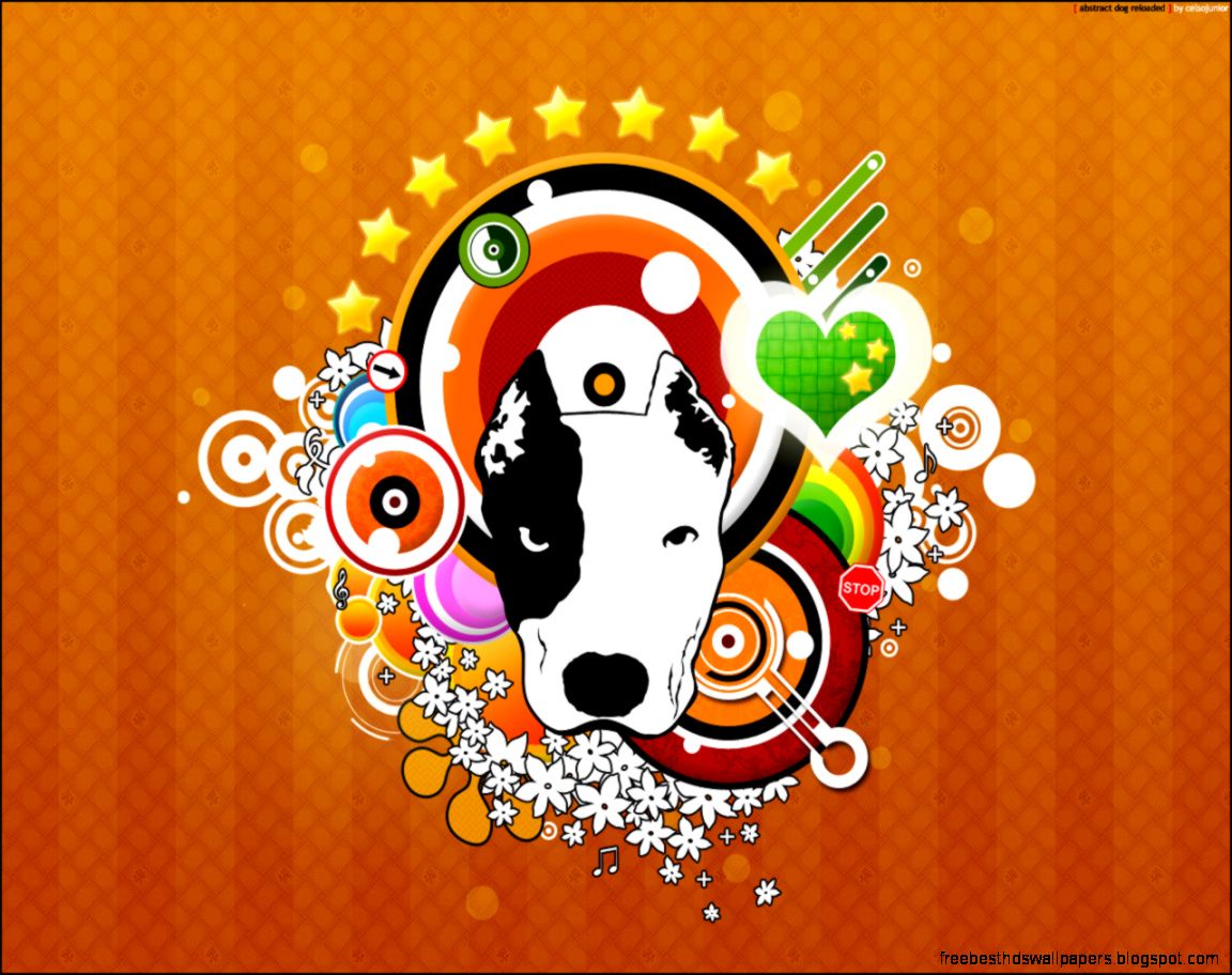 Abstract Dog Art Abstract Dog Art