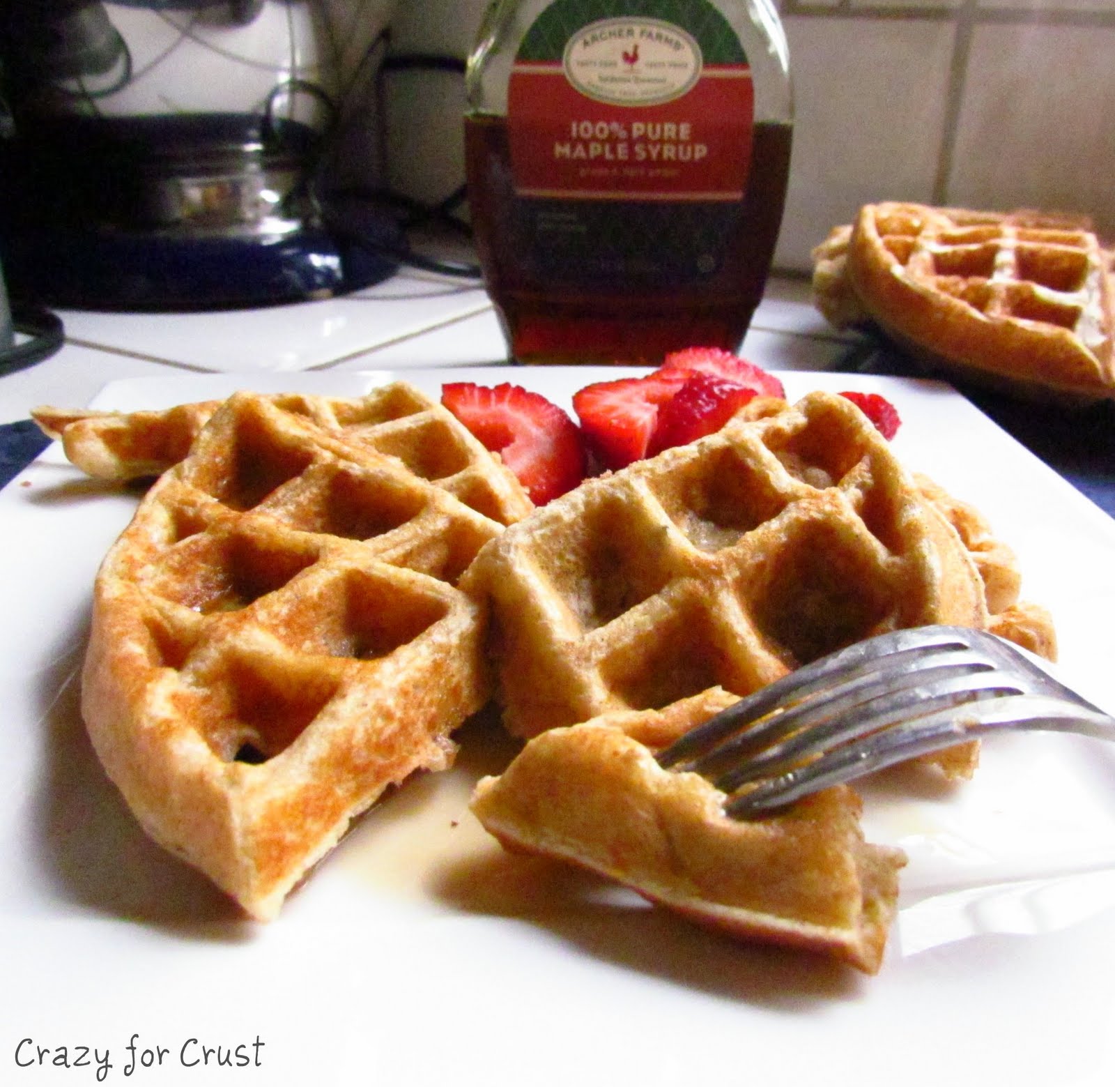 Maple Yogurt Waffles Crazy for Crust