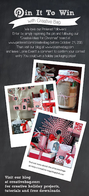 Creative Bag's Pin It To Win Contest - enter before end of day October 29, 2013