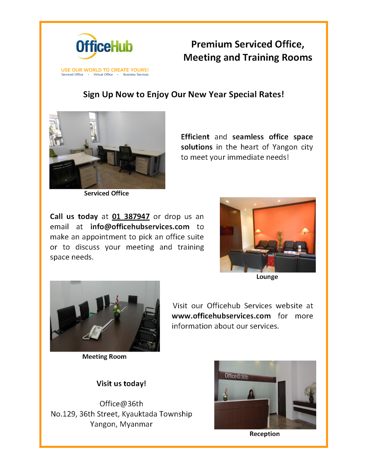 Office Space Yangon Office Hub Services Premium Serviced Offices