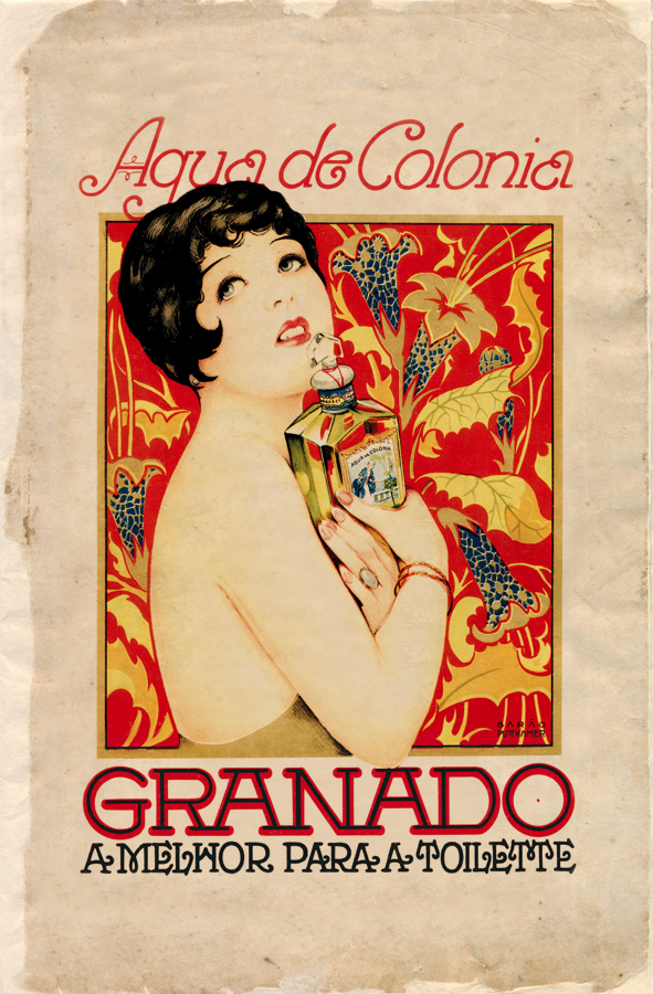 cartaz antigo da loja Granado