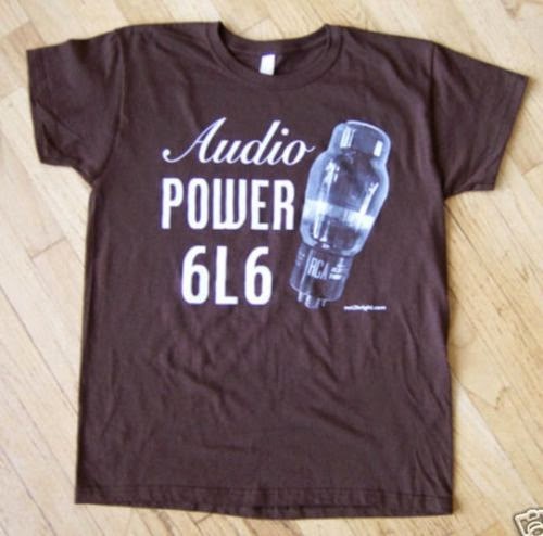 Vacuum tube t-shirts for guitar players