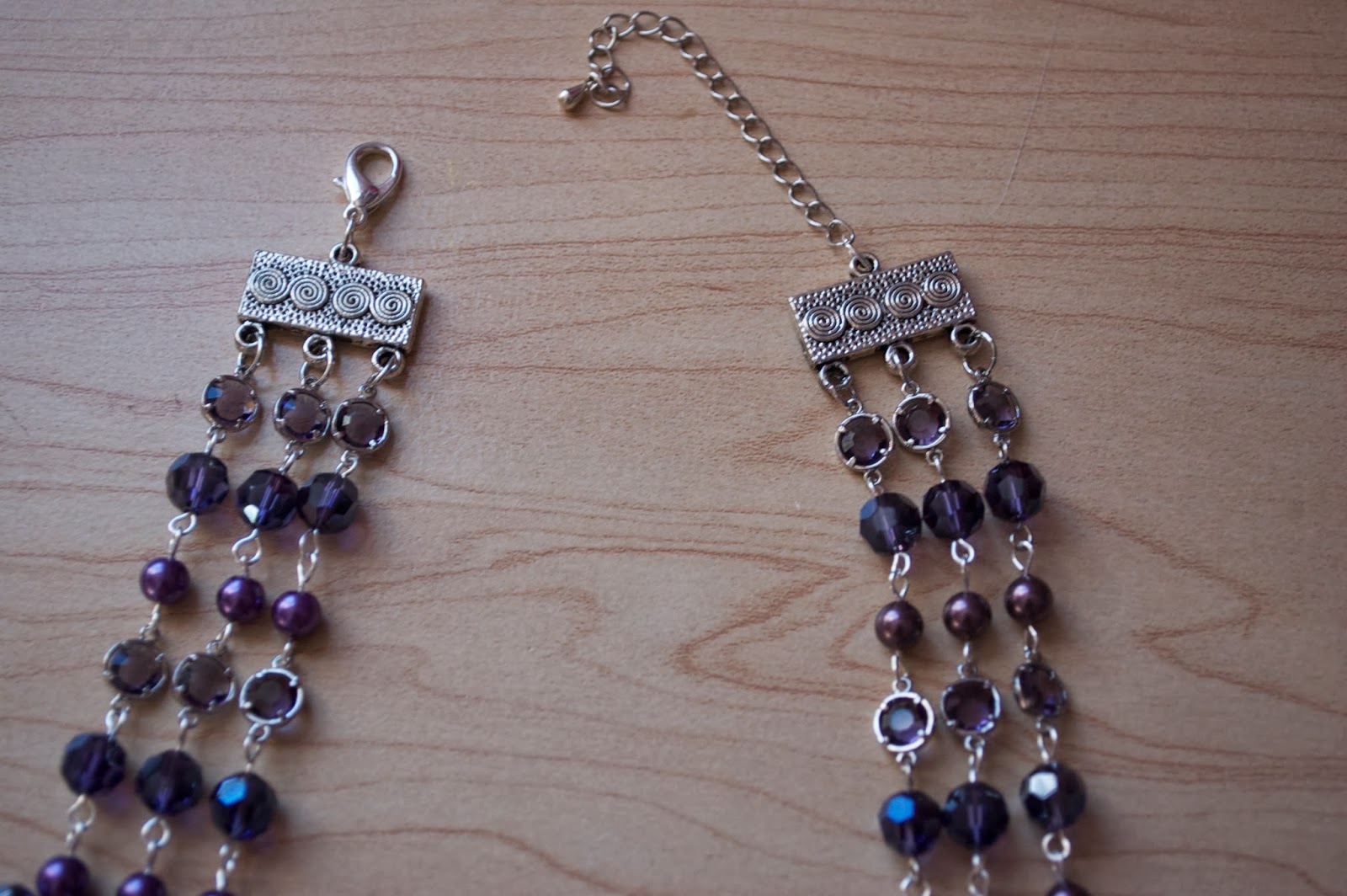 How to Make a Purple ThreeStrand Necklace My Girlish Whims