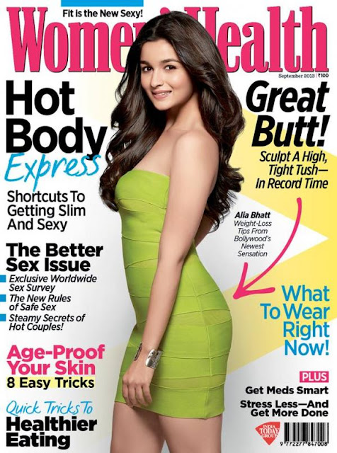 Bollywood’s Newest sensation Alia Bhatt on the cover of Women's Health Magazine