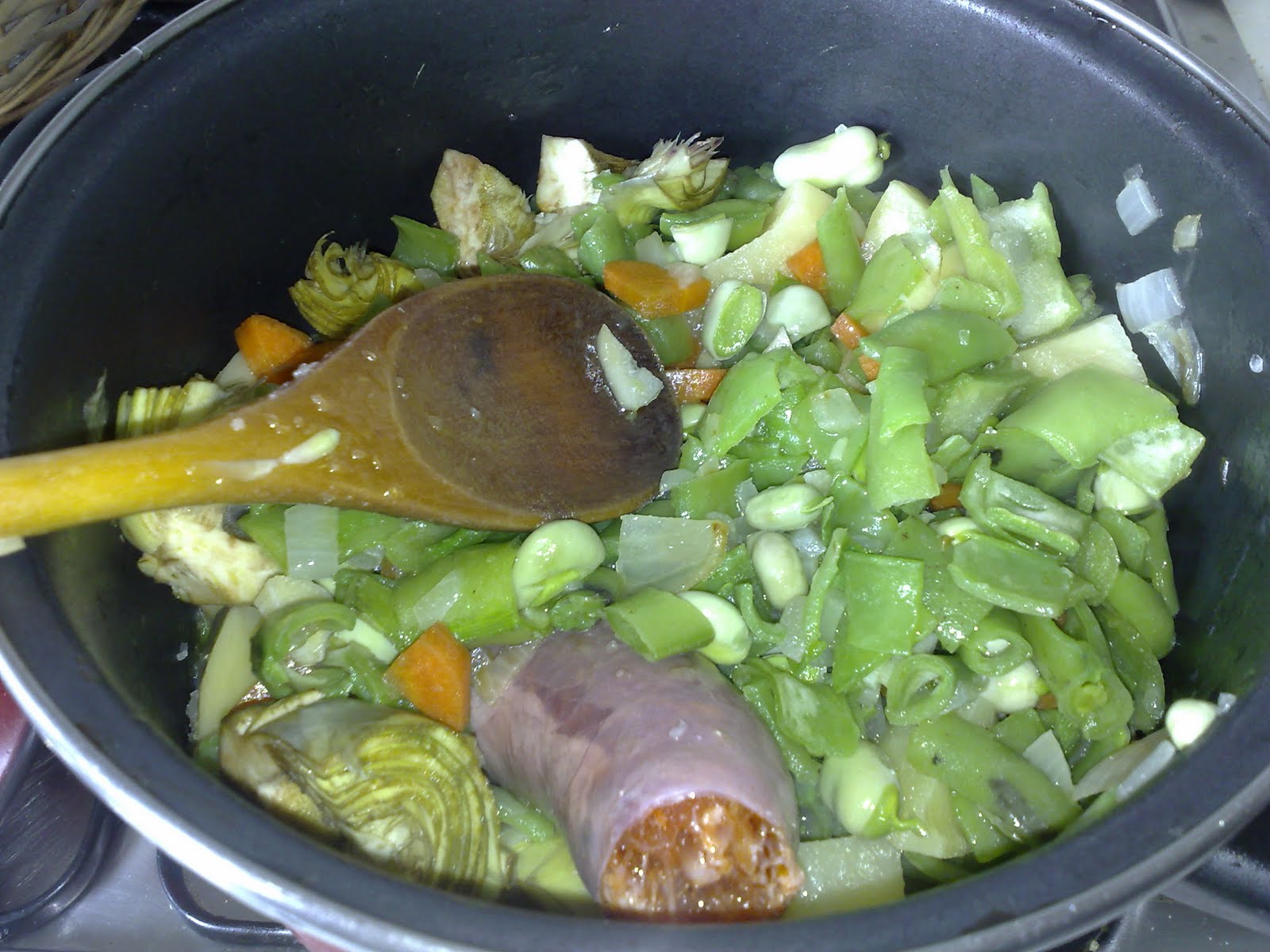 Mis recetillas de cocina: Cazuela de habas