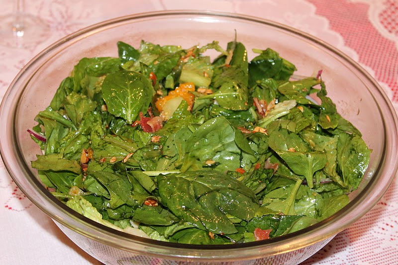 Cooking with Mandy Spinach Salad with Honey Dressing