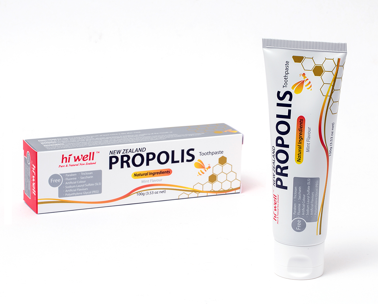 HI WELL NEW ZEALAND PROPOLIS TOOTHPASTE Hi Well New Zealand Health