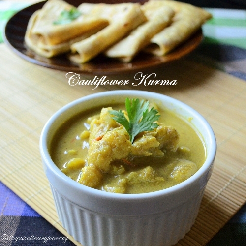 Cauliflower Kurma for Chappathi