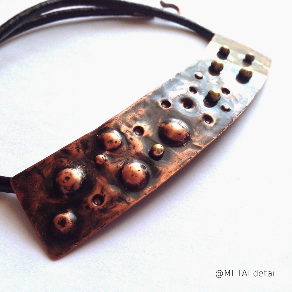 → IRENA makes ♥ ♥ ♥ ♥ Rustic handmade copper necklace IRENAmakes