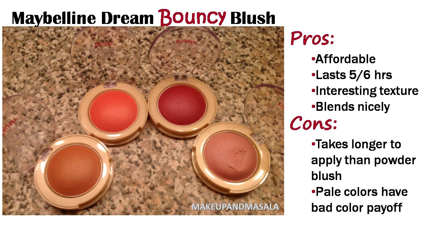 Makeup and Masala Maybelline's New Blush Review and Swatches