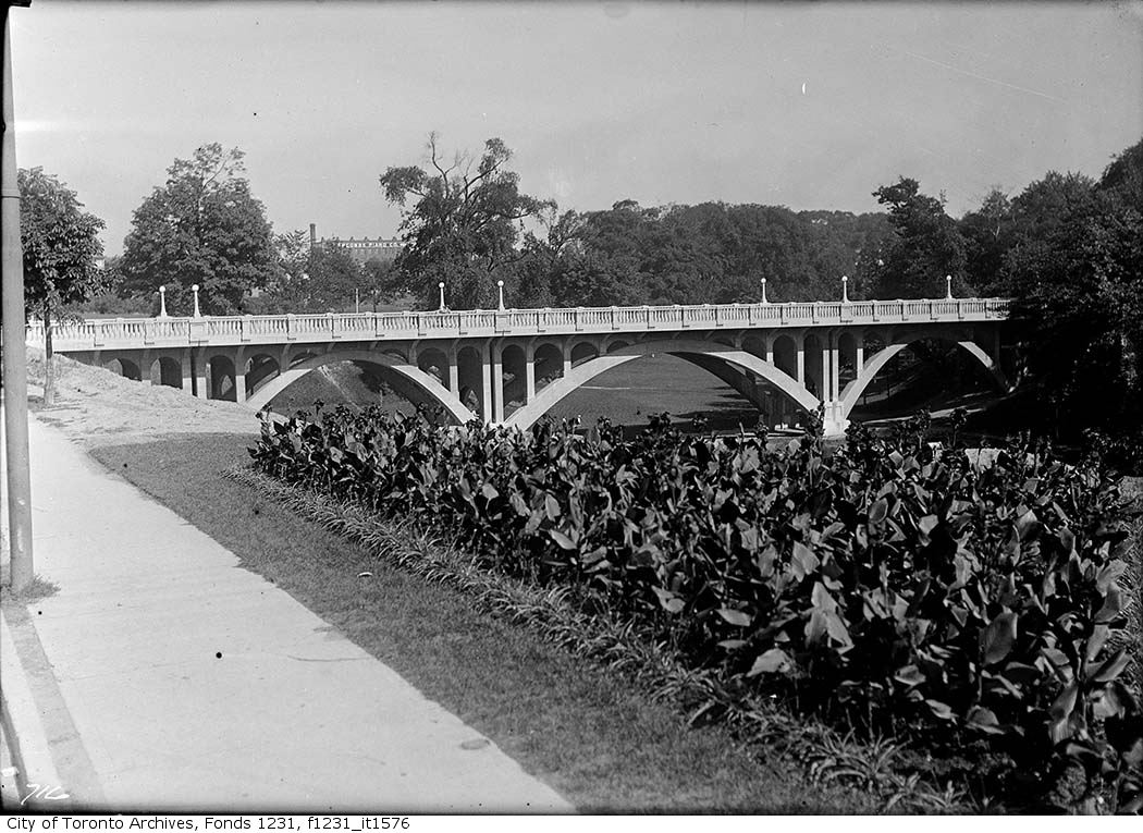 lost toronto Crawford Street Bridge/Then and Now