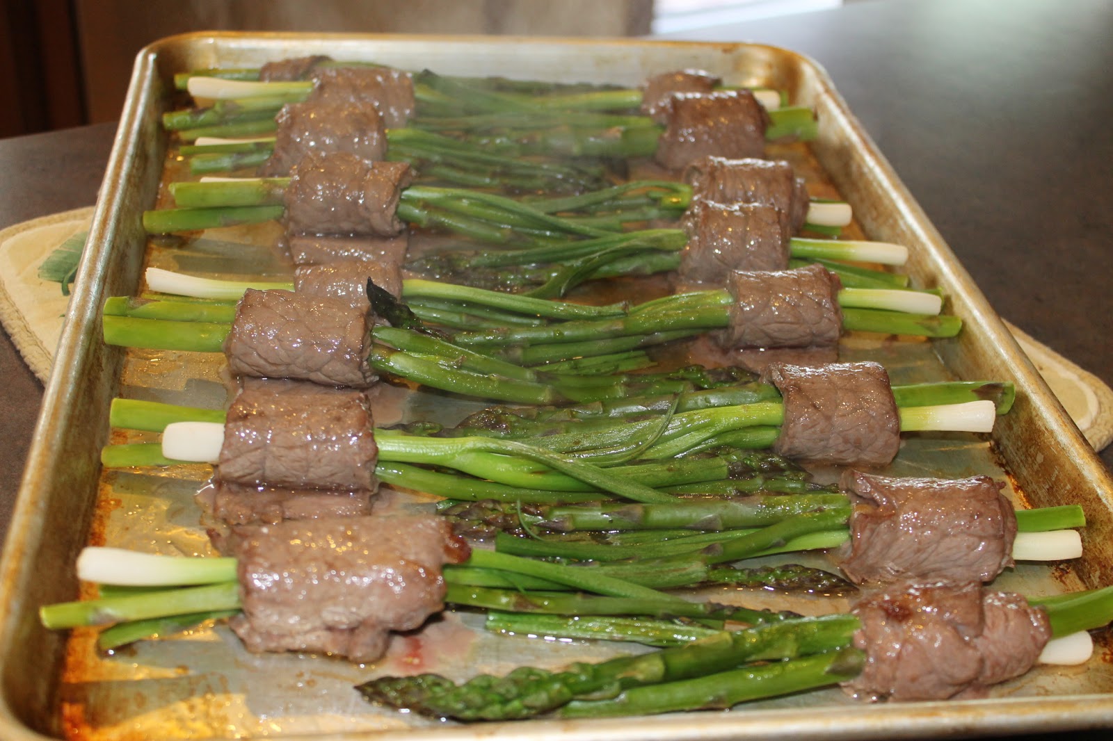 The Cooking Couple Japanese Steak Rolls with Garlic Lime Rice
