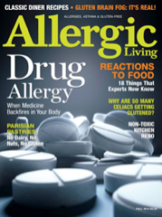 I was featured in the 2014 fall issue of Allergic Living magazine :)! Be sure to subscribe to it!