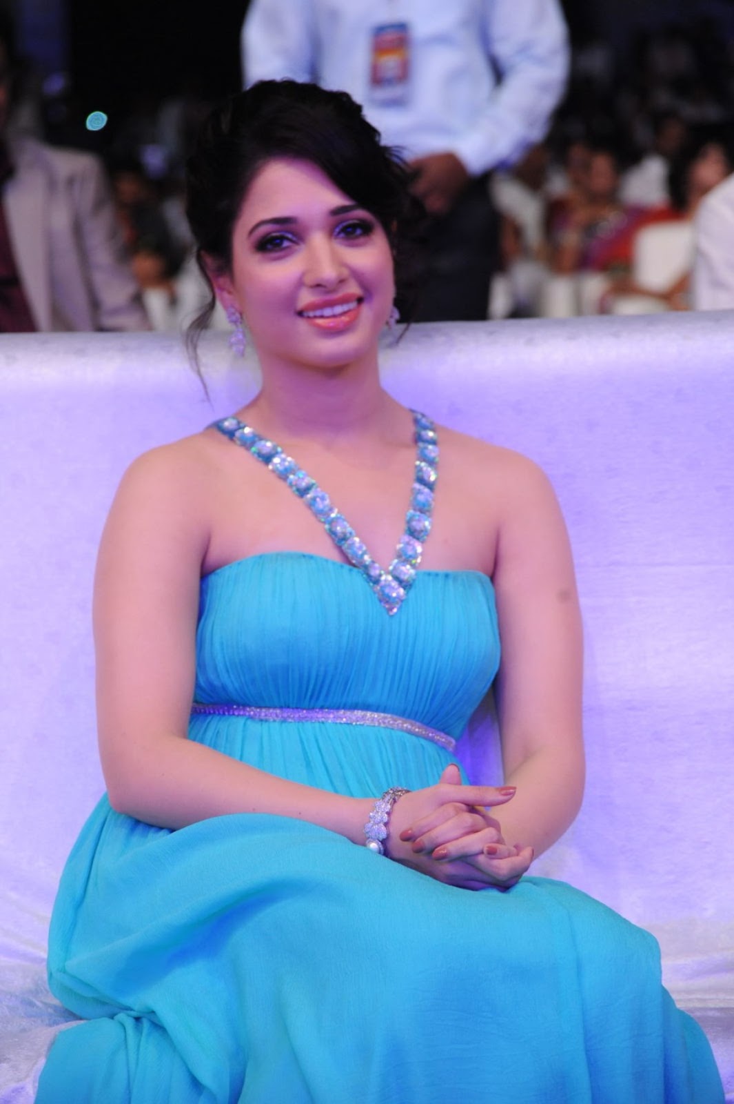 Tamanna Latest Photo Shoot Pics In Green Saree - Actress Q 