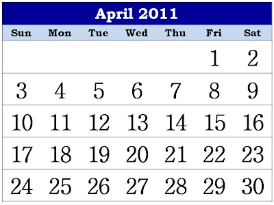 2011 calendar template april. 2011 april calendar template.