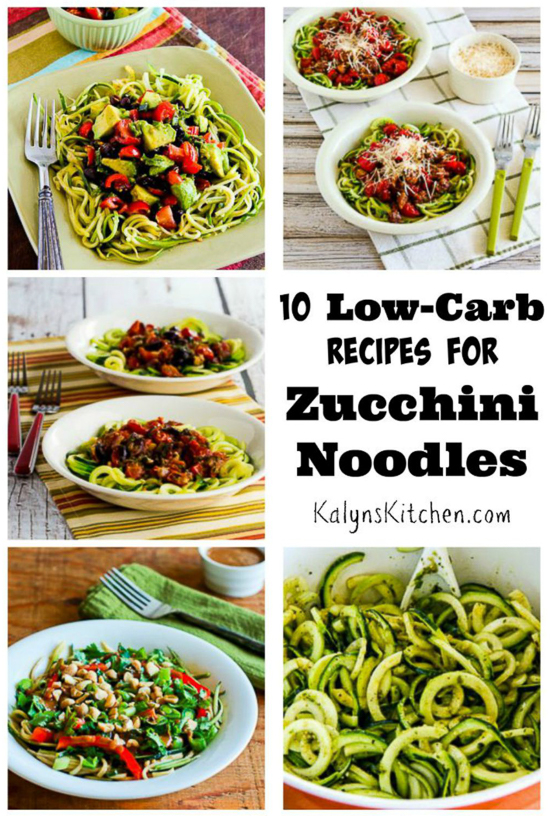 Kalyn's Kitchen® Ten Amazing LowCarb Recipes for Zucchini Noodles (In