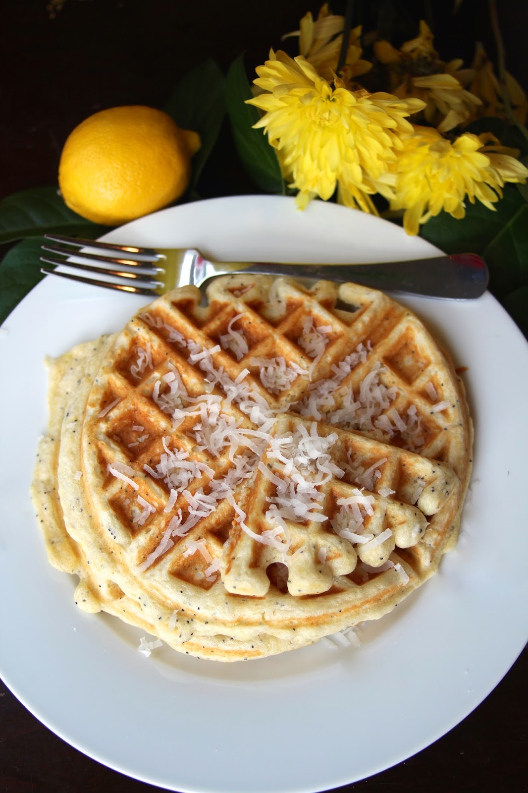Lavender Lemon Poppyseed Waffles The Lavender Apple
