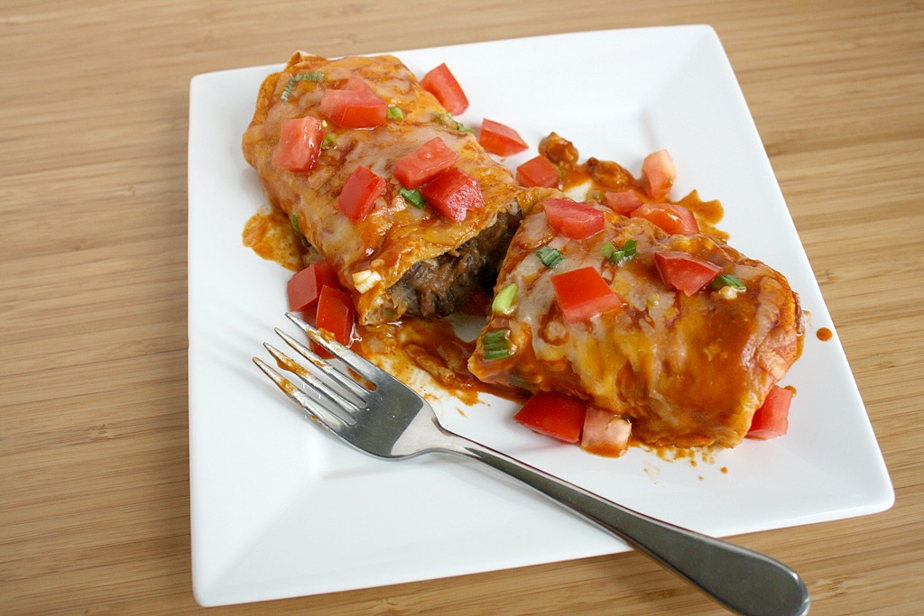 The Garden Grazer Bean Enchiladas