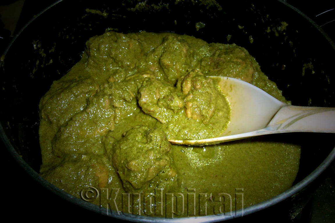 Cooking With Shobana GREEN CHUTNEY CHICKEN GUEST POST BY KUDPI RAJ.