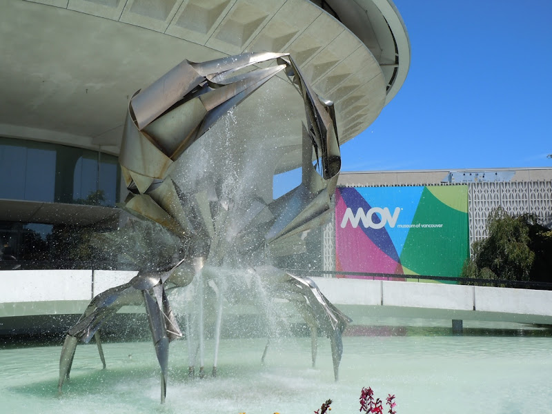 Museum of Vancouver crab fountain