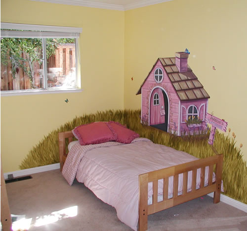 صور رسومات على جدران الغرف انظر ماذا فعلت الرسوم