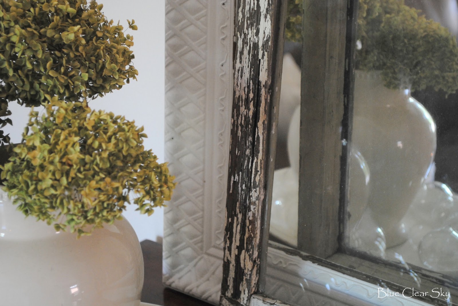 Rustic Maple 8 Gold Mirror Painted White For Our Living Room