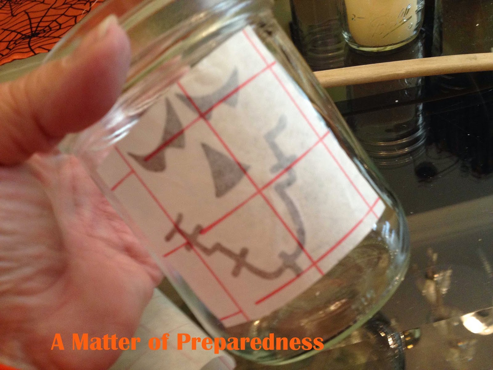 Halloween decoration, Vinyl Cut-outs, Canning Jar