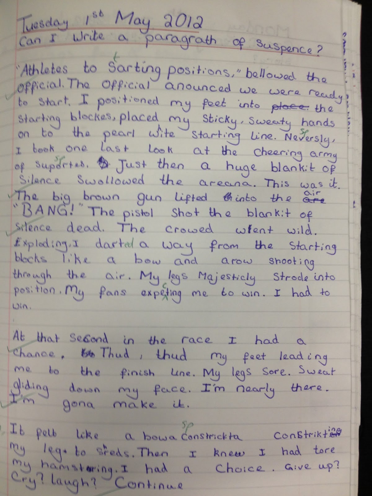 Year 5 creative writing examples image