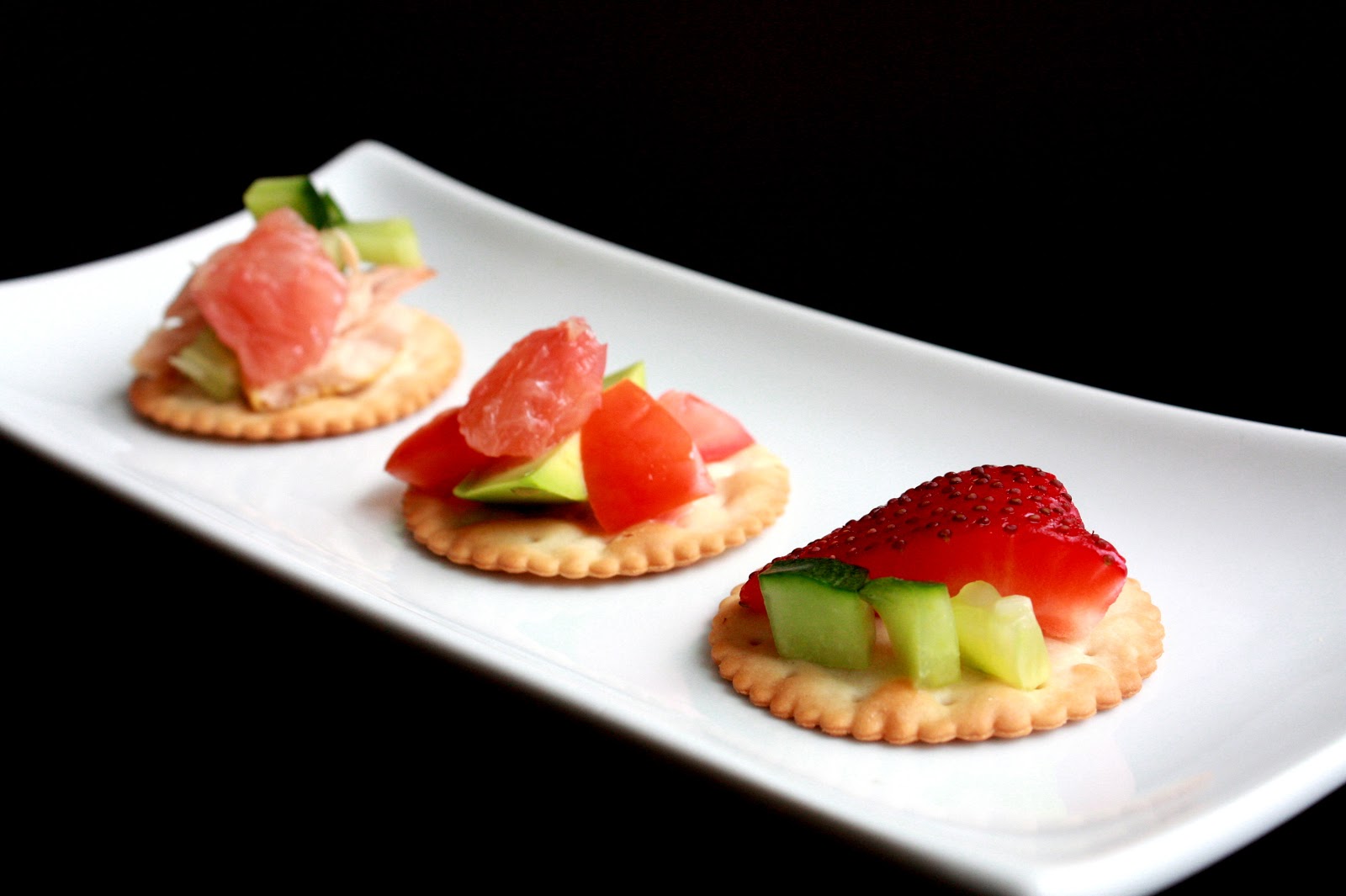 JoJo's Kitchen Quick Appetizer Crackers with Toppings