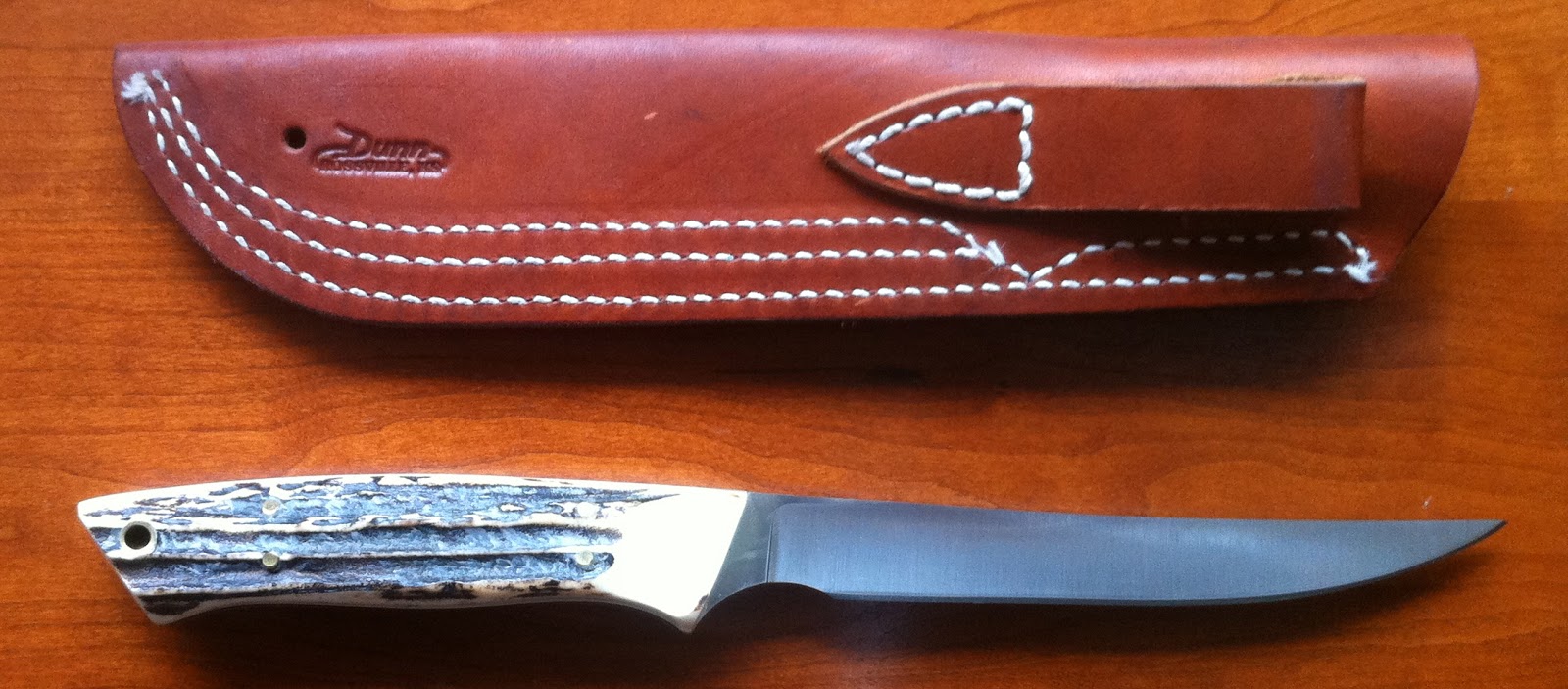 For Sale Dunn Knives by Greene Sambar Stag