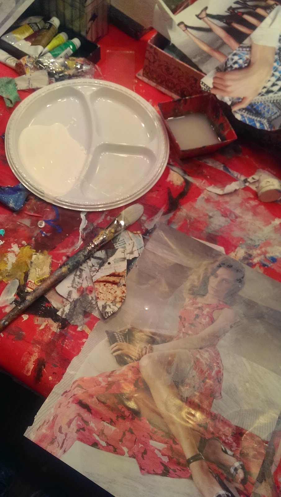 Allspice & Acrylics Layering the good, the bad, and the watercolors...