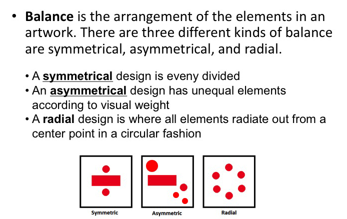 Visual Balance In Art : Studio art with ms hopenwasser the principle of balance