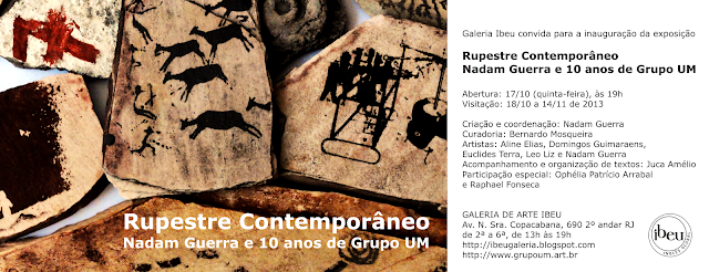 GaleriaIbeu Exposicao NadamGuerra Rupestre Contemporâneo - Nadam Guerra e 10 anos de Grupo UM