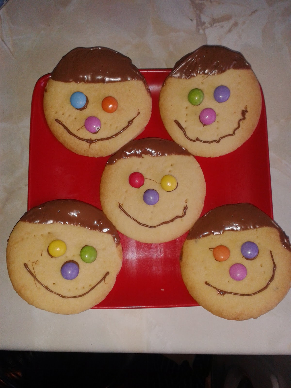 Home At The Heathers Smiley Face Shortbread Biscuits