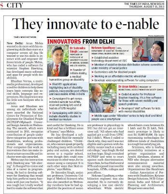 They innovate to -enable, disability activist