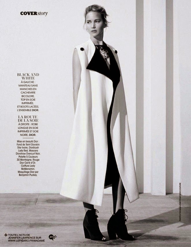 Smartologie: Jennifer Lawrence for Madame Figaro November 2014