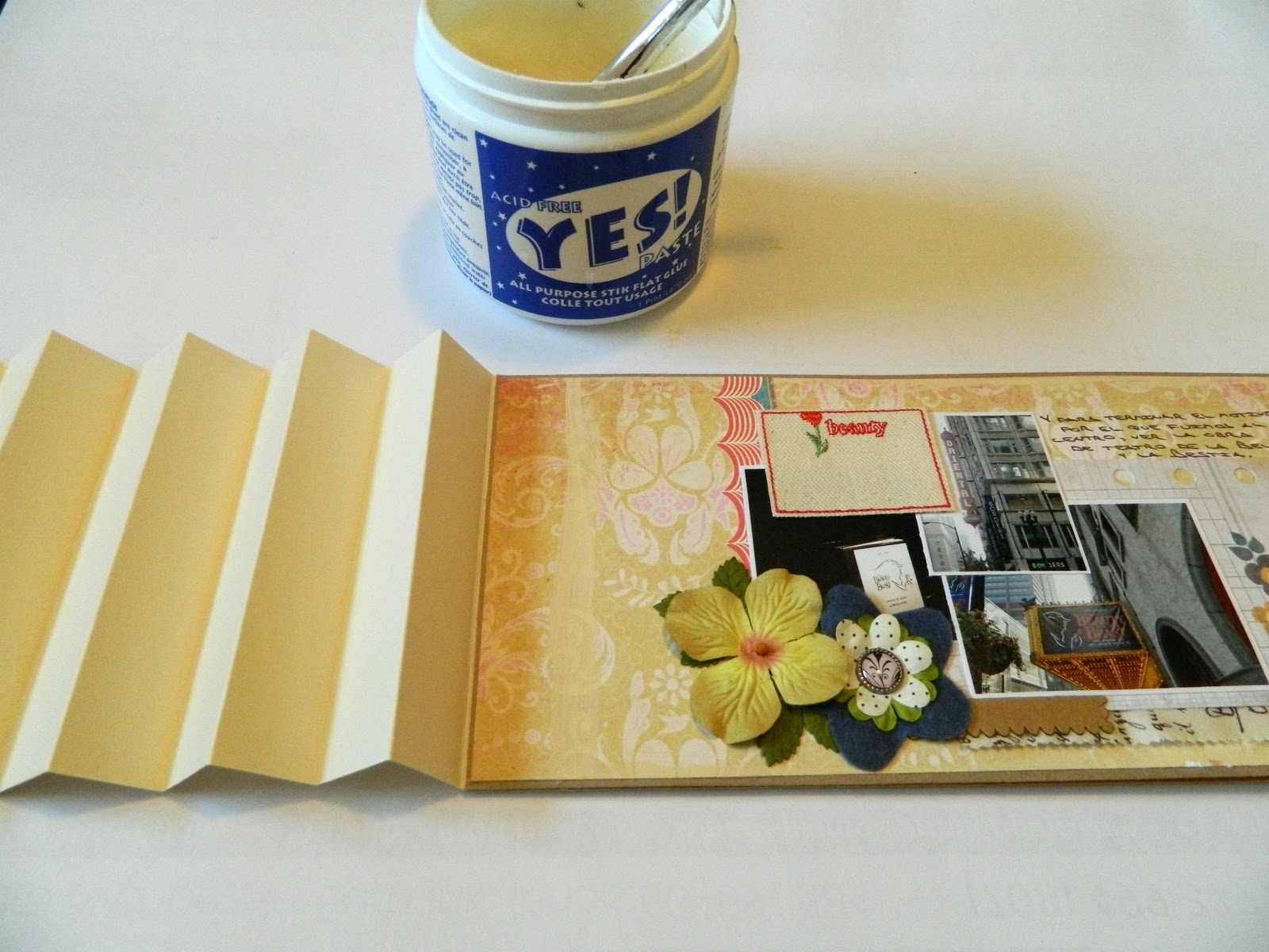 The Scrappy Tree Accordion Binding with Gate Fold Cover