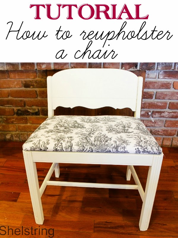 shelstring blog Reupholstering a Chair Cushion