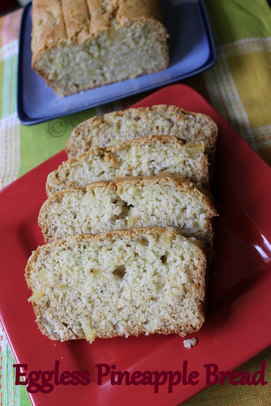 Sumi's Kitchen Eggless Pineapple Bread
