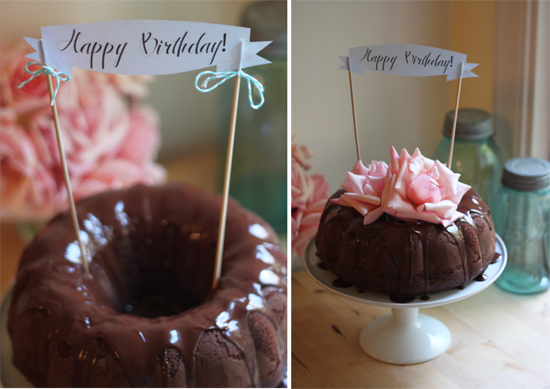 Cake Creative Co Triple Chocolate Bundt Cake A Birthday Banner