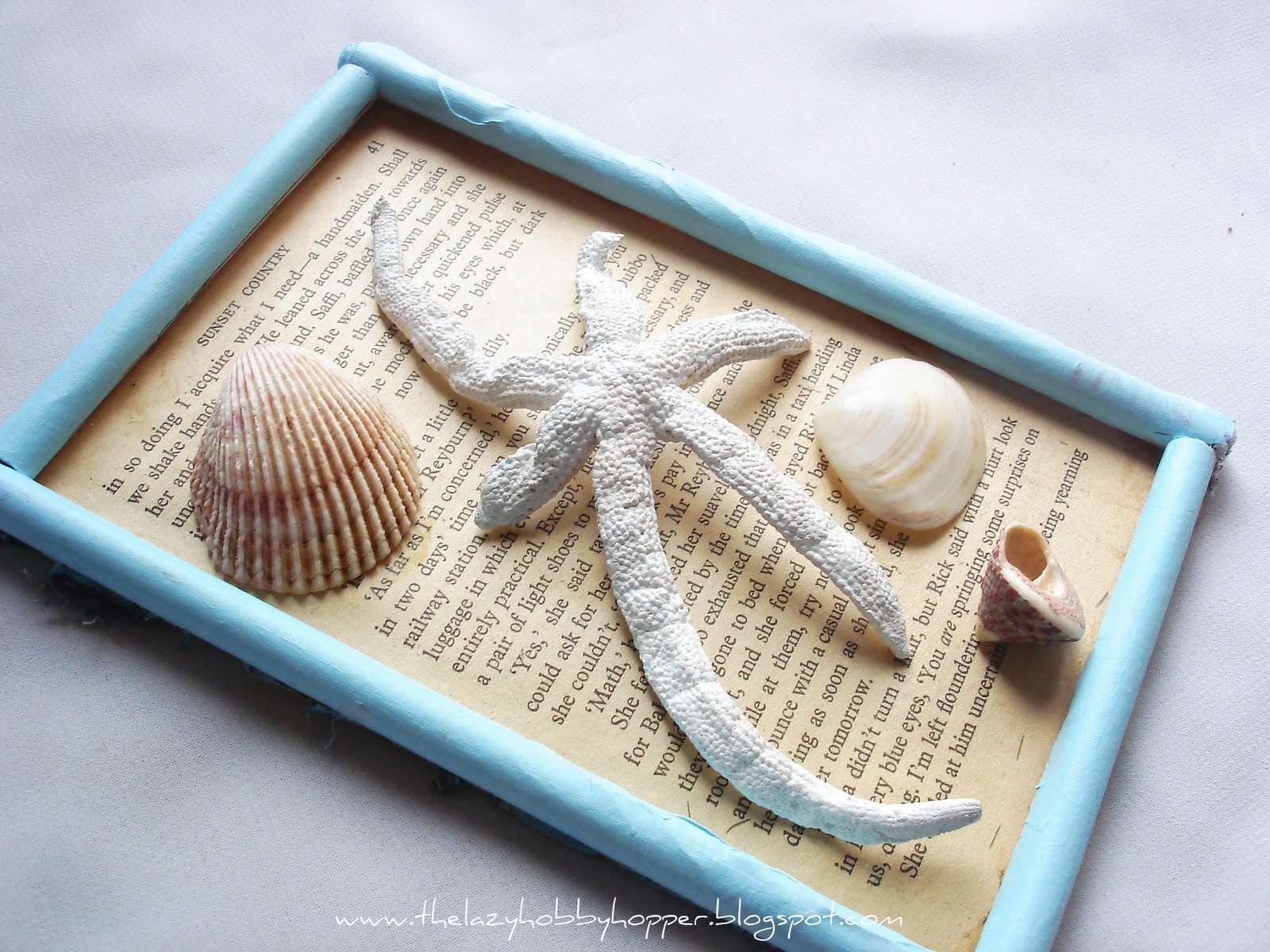 The Lazy Hobbyhopper DIY Rolled paper frame