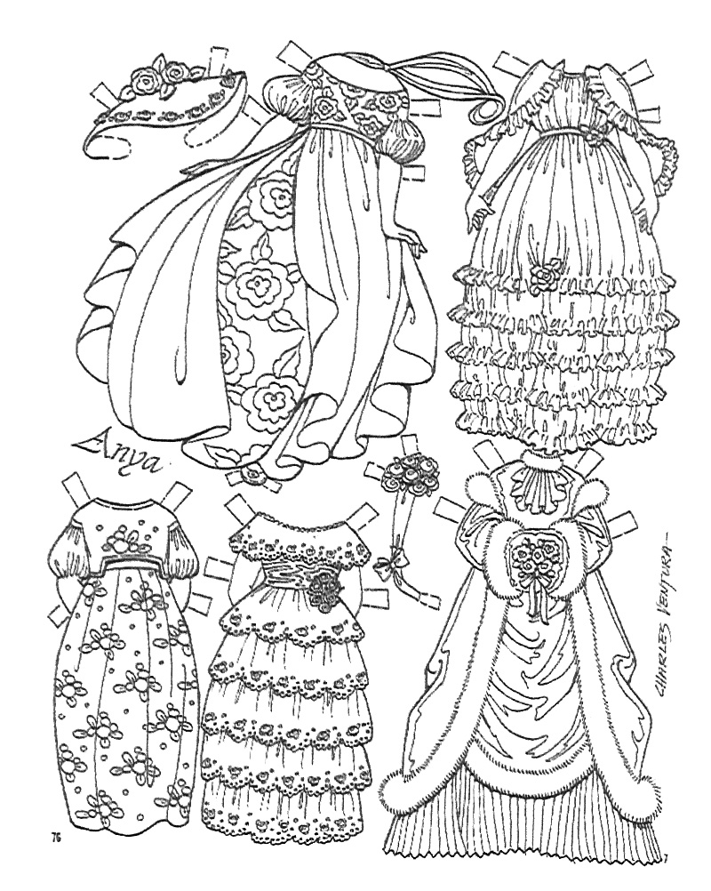 Miss Missy Paper Dolls Anya Paper doll