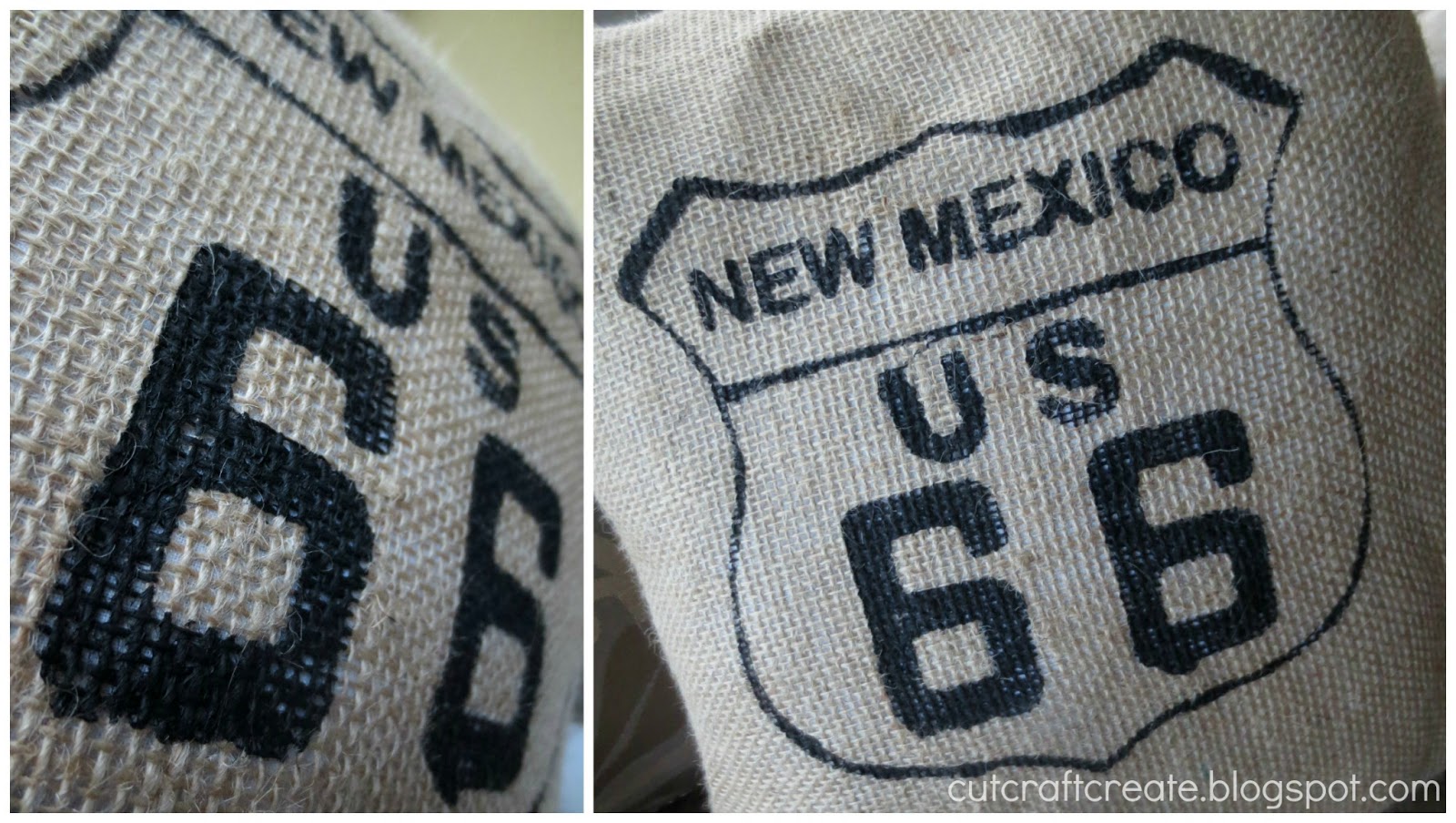 Cut, Craft, Create Route 66 Pillows