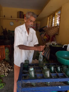 "Marble lime juice" bottle drink at Barkur village.