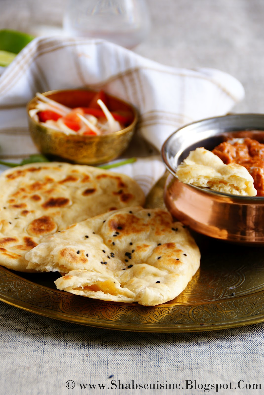 Shab's Cuisine Naan (Indian Leavened Flatbread)